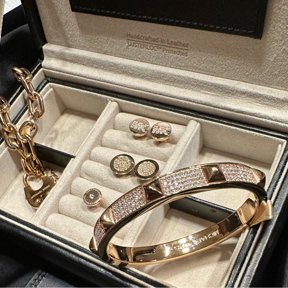 Michael Kors Gold/Rose Gold Jewelry Set (box not included)